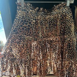 Sequin Anthropologie mini skirt
